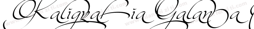 Kaligrafia Galana Tres字体转换